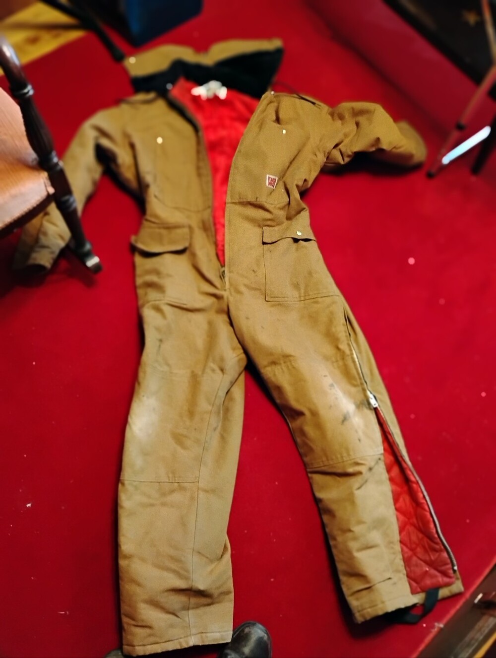Tough Duck Insulated Coveralls, men's large
